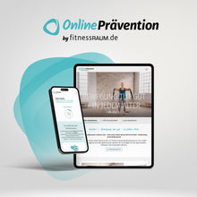 Laden Sie das Bild in den Galerie-Viewer, AKTIV IM ALTER - Krafttraining ab 60: 8-Wochen Online-Präventionskurs – bis zu 100% erstattbar + 6 Monate Gratiszugang fitnessRAUM.de