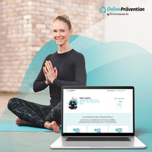 Laden Sie das Bild in den Galerie-Viewer, HATHA YOGA - Stress loslassen, Ruhe finden: 8-Wochen Online-Präventionskurs – bis zu 100% erstattbar + 6 Monate Gratiszugang fitnessRAUM.de