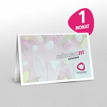 Laden Sie das Bild in den Galerie-Viewer, 1 Monats-Geschenk-Gutschein Oster-Motiv 2 Hasenohren