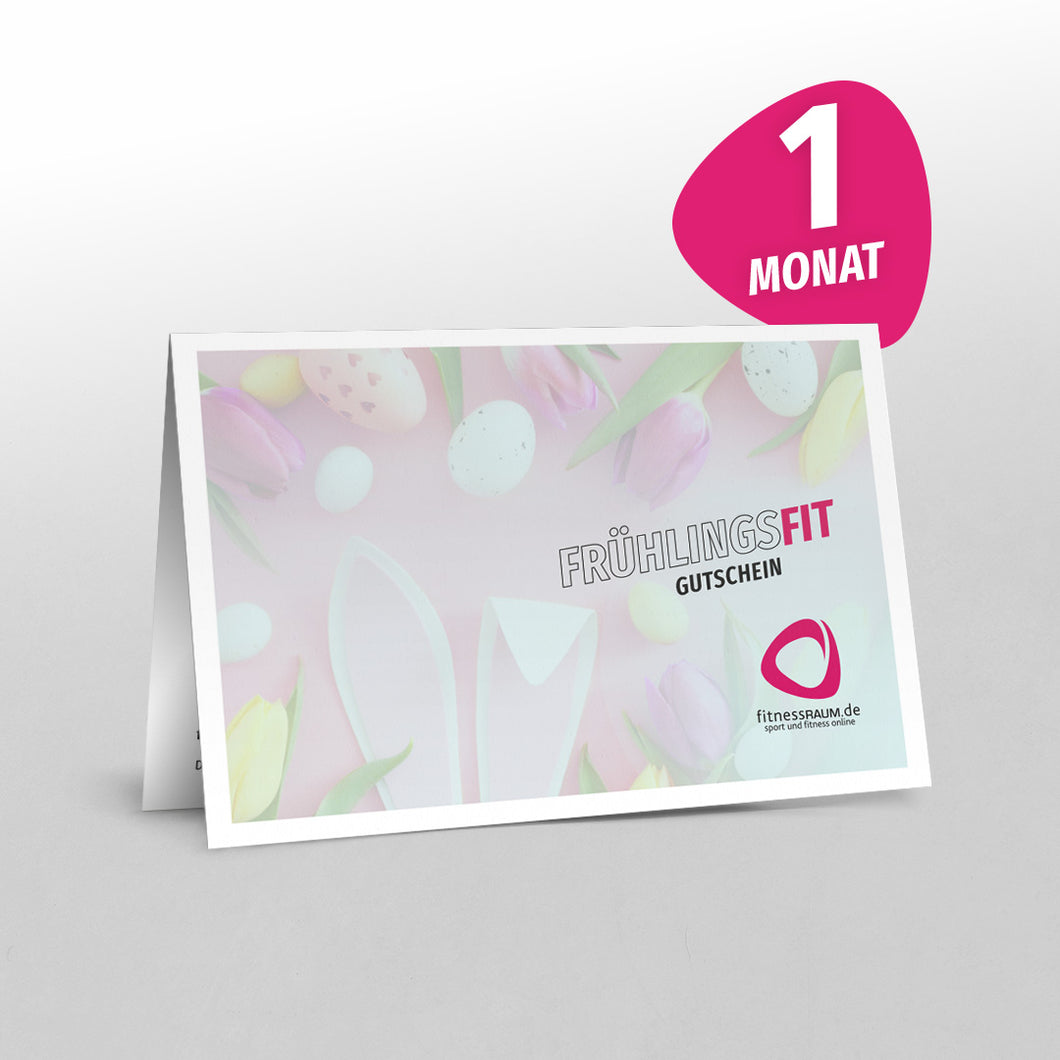 1 Monats-Geschenk-Gutschein Oster-Motiv 2 Hasenohren
